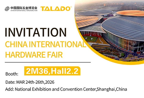 Looking forward to meeting partners and friends from around the world at the China International Hardware Fair.