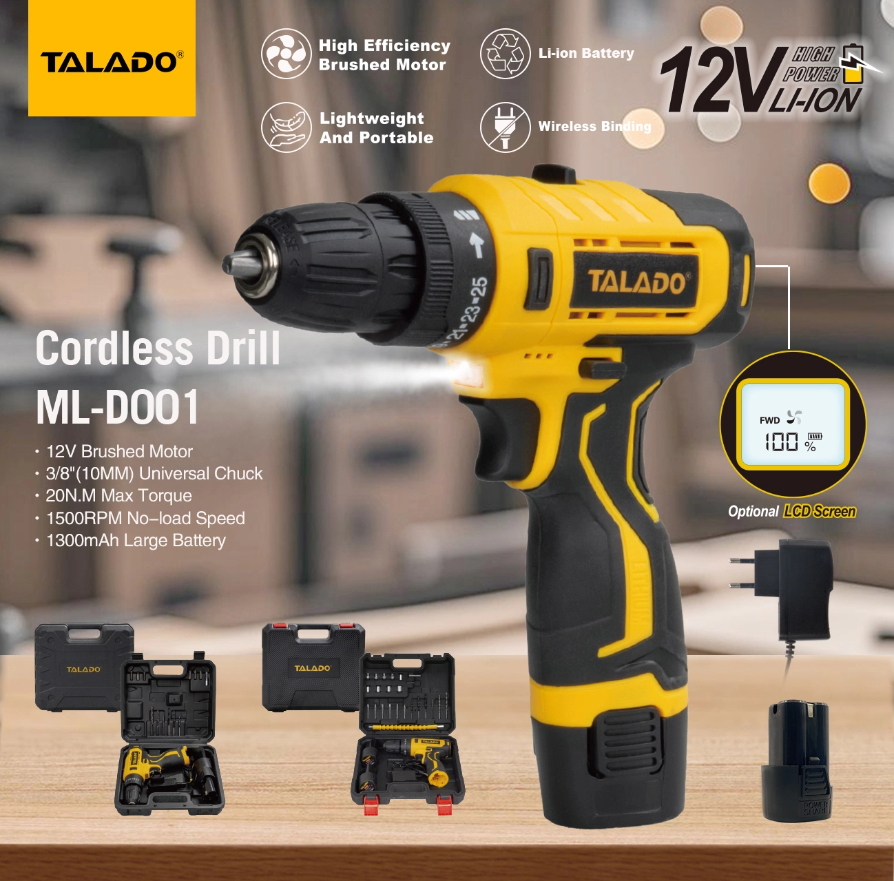 12V Cordless Drill