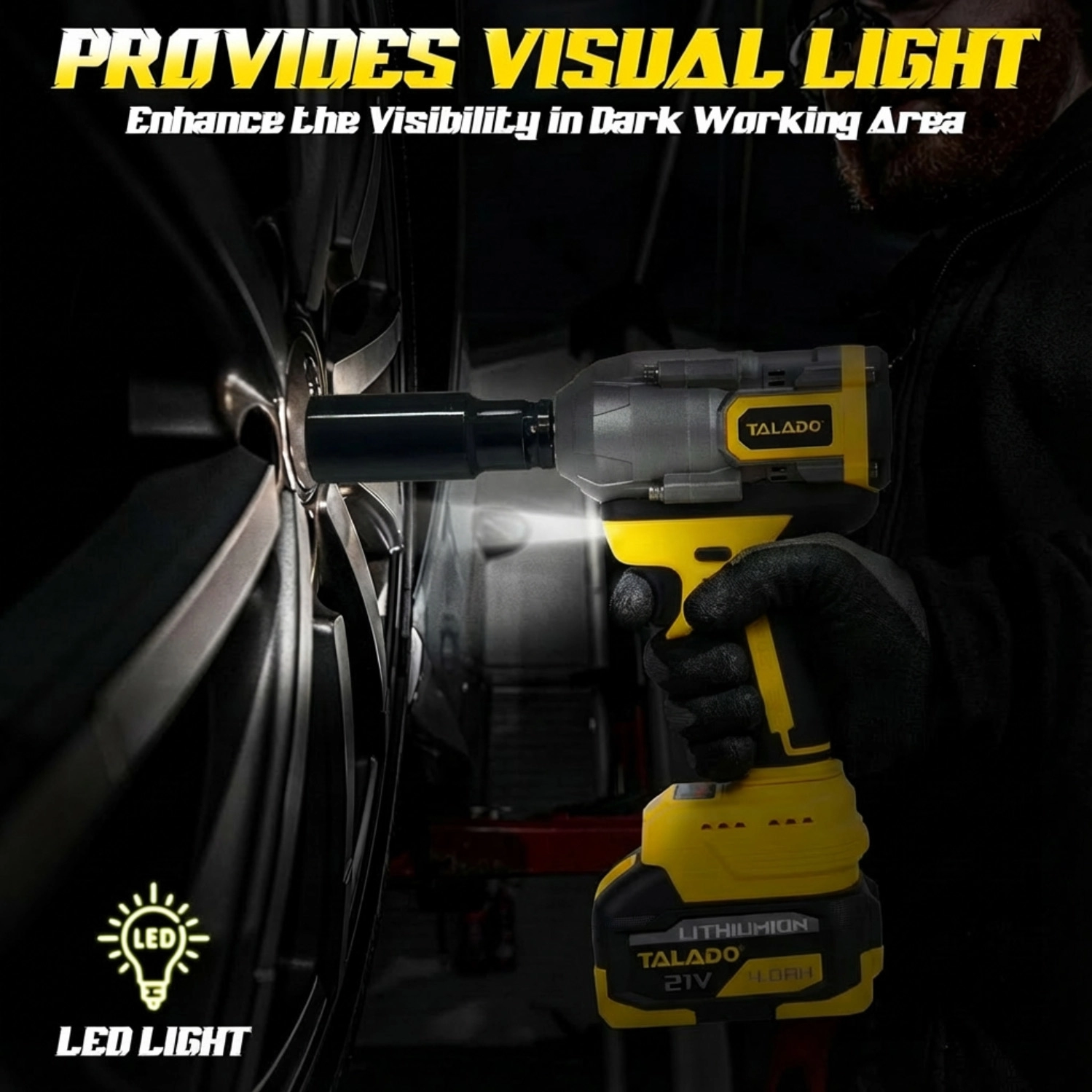 21V Cordless Wrench 600N