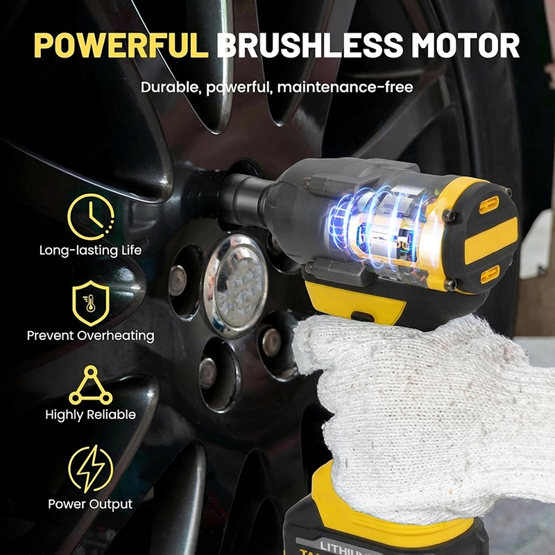 21V Cordless Wrench 600N