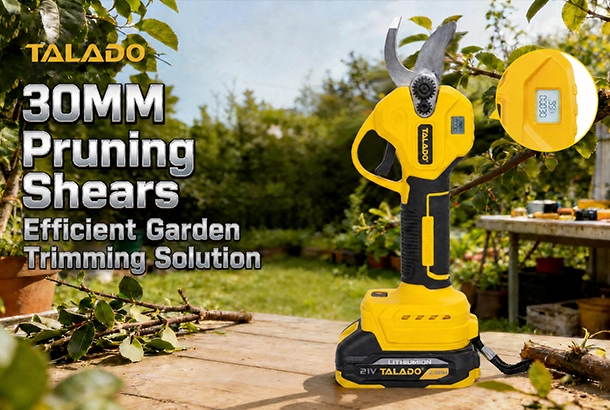 Say Goodbye to Hand Fatigue:  New 30mm Electric Pruning Shears Transform Gardening Workflows