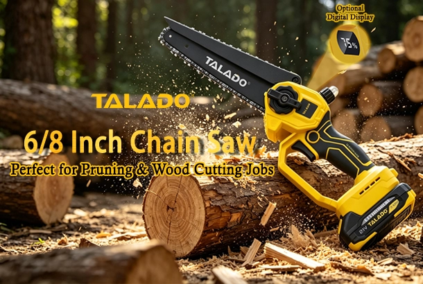 Create Clean Cuts, Boost Work Speed &mdash; High-Power 6/8 Inch Chain Saw