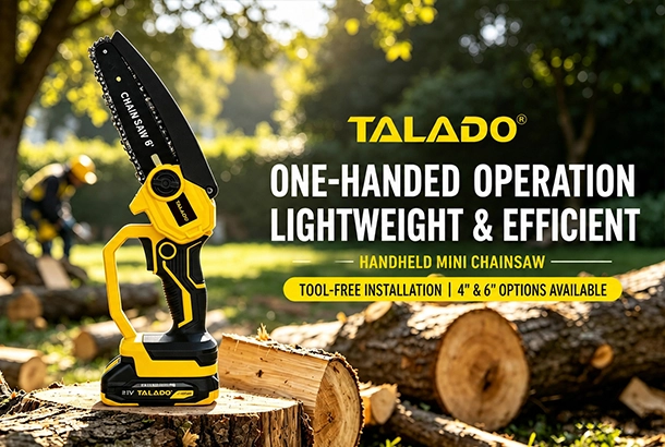 Tame Overgrown Branches, Speed Up Yard Cleanup &mdash; Compact Cordless Chain Saw ML-T003