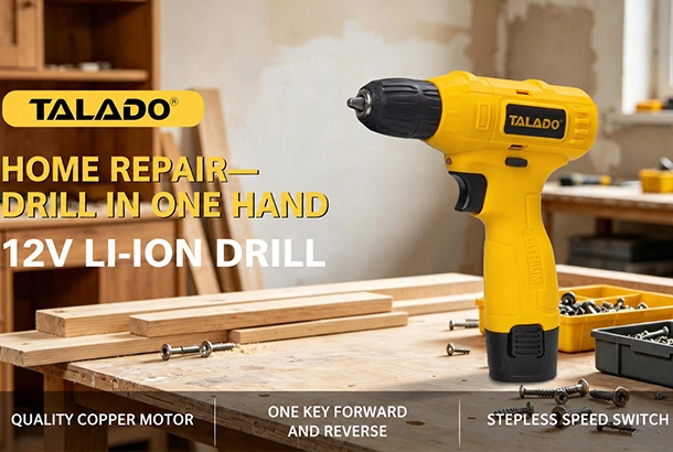 TALADO New Arrival: 12V Li-ion Cordless Drill ML-D015 for Versatile DIY & Home Maintenance