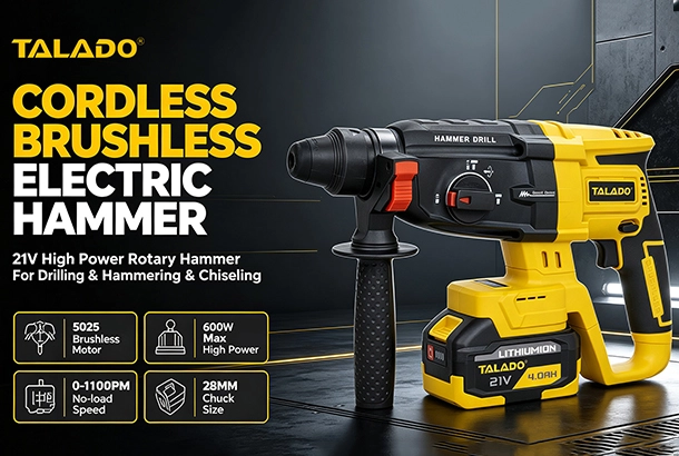 No More Corded Hassle! This 600W Rotary Hammer Handles Concrete Like A Breeze