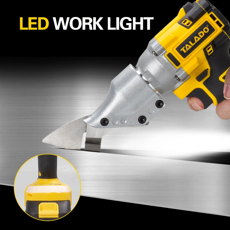 21V Brushless Cordless Iron Shears, Electric Metal Sheet Cutter 180N.M for Cutting Stainless Steel & Aluminum Plate