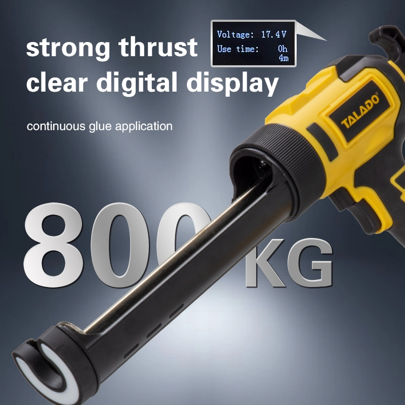 21V Cordless Caulking Gun ML-G003, Electric Caulk Gun with 800KG Thrust for Sealant & Adhesive Application