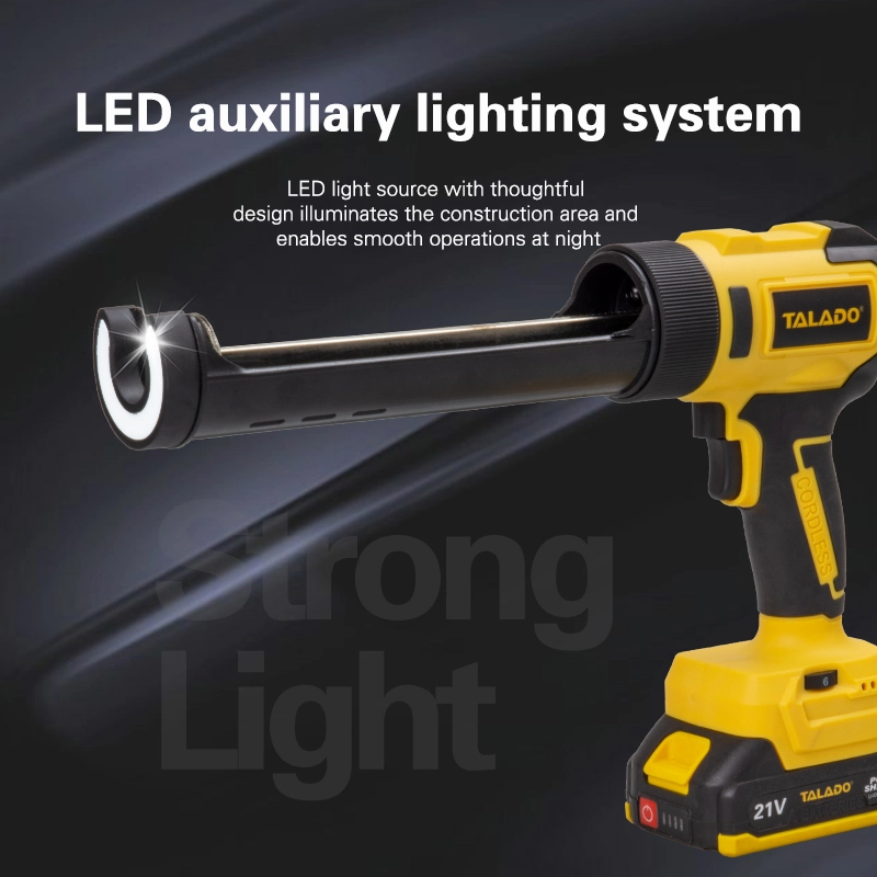 21V Cordless Caulking Gun ML-G003, Electric Caulk Gun with 800KG Thrust for Sealant & Adhesive Application