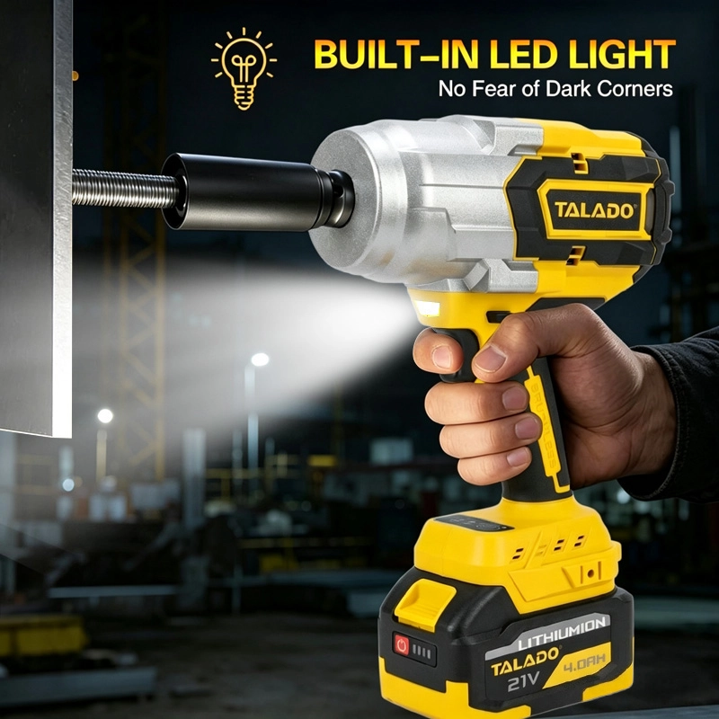 21V Brushless Cordless Impact Wrench 1500N.M, 3/4" Square Drive High Torque Electric Wrench ML-W018 for Truck & Rail Maintenance