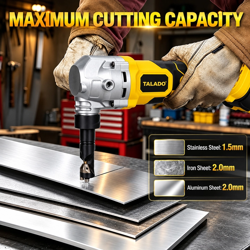 21V Brushless Cordless Metal Nibbler TALADO ML-N001 | For Stainless Steel Iron Aluminum Sheet Cutting