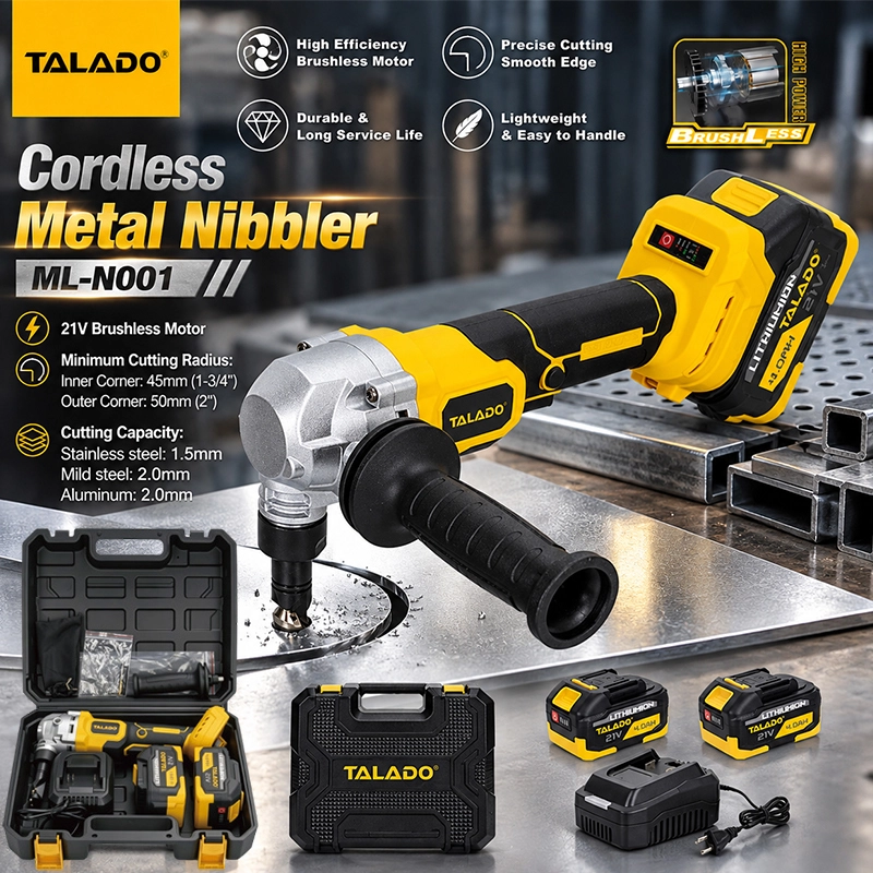 21V Brushless Cordless Metal Nibbler TALADO ML-N001 | For Stainless Steel Iron Aluminum Sheet Cutting