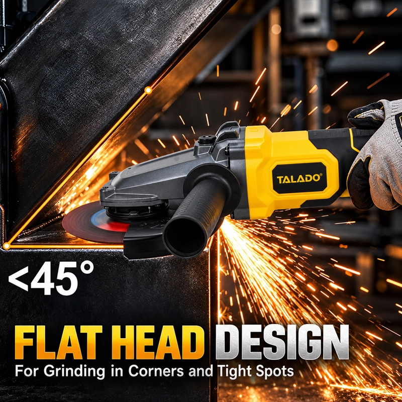 21V Brushless Cordless Angle Grinder 5 Inch Variable Speed Metal Cutting Grinder for Construction and Metal Work