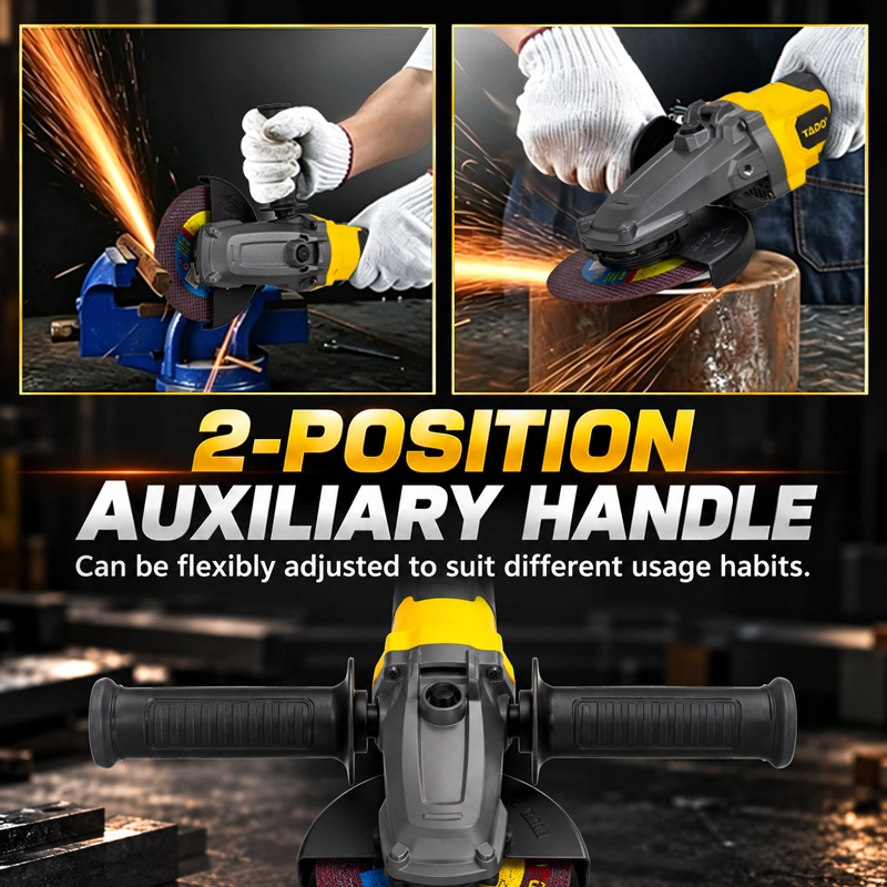 21V Brushless Cordless Angle Grinder 5 Inch Variable Speed Metal Cutting Grinder for Construction and Metal Work